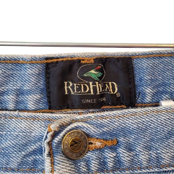 Vintage Bass Pro Redhead Light Wash Straight Leg Jeans Size 34x34 - Picture 3 of 6